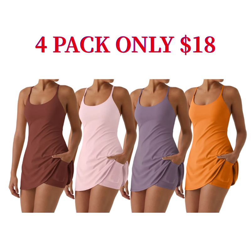 😍This Week's Special Price💥Backless Sleeveless Dresses With Pockets