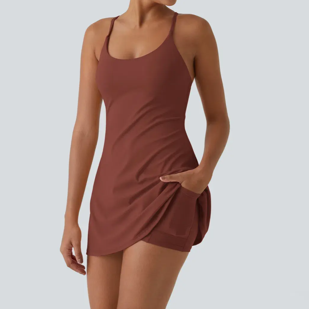 😍This Week's Special Price💥Backless Sleeveless Dresses With Pockets