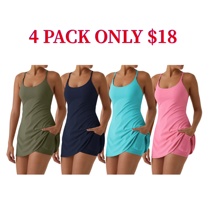 😍This Week's Special Price💥Backless Sleeveless Dresses With Pockets