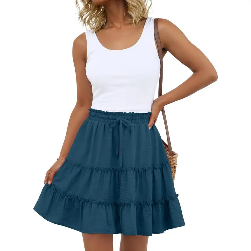 Women's Bohemian Style Midi Skirt