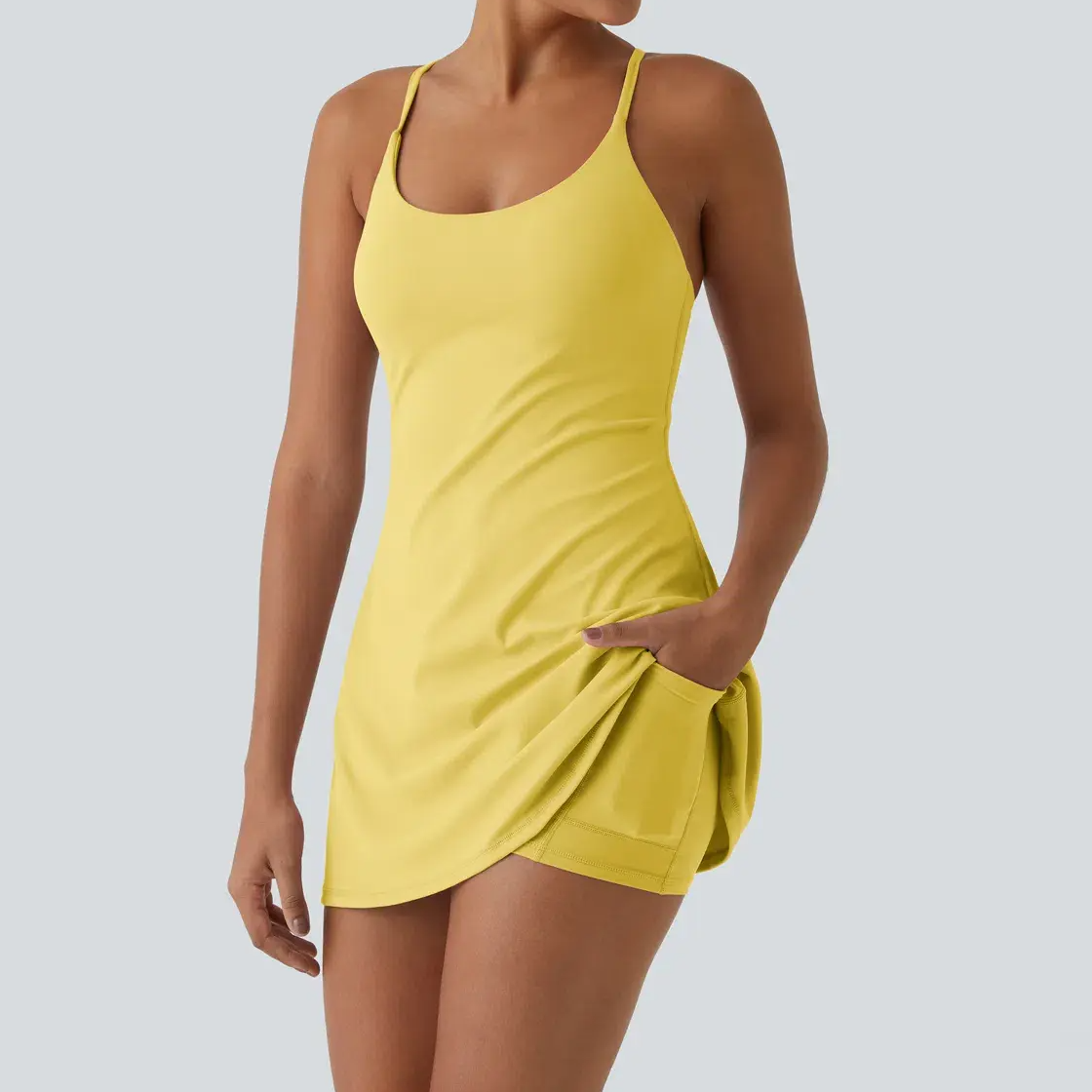 😍This Week's Special Price💥Backless Sleeveless Dresses With Pockets