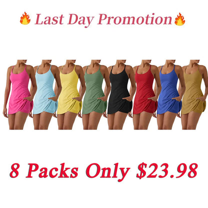 😍This Week's Special Price💥Backless Sleeveless Dresses With Pockets