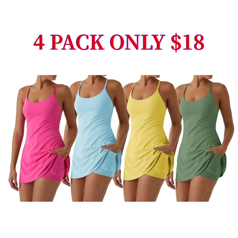 😍This Week's Special Price💥Backless Sleeveless Dresses With Pockets